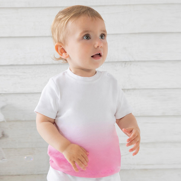 T-shirt Baby - T-shirt Baby 100% cotone ring-spun e pettinato (organico). Tessuto Interlock. Apertura della spalla per vestirsi facilmente.